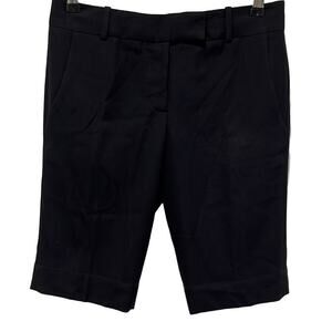 L’AGENCE women’s shorts 2 black bermuda long shorts pockets‎ minimalist